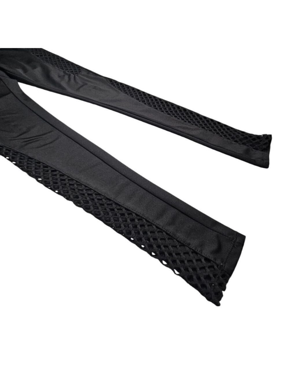 Rocawear Black Mesh Panel Leggings Size S - Picture 3 of 6